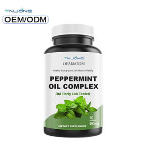 OEM식이 보충제 페퍼민트 잎 추출물 분말 허브 유기농 페퍼민트 오일 캡슐 최고의 페퍼민트 캡슐 - Product Image 3