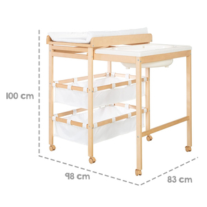 Baignoire et <span class=keywords><strong>table</strong></span> à <span class=keywords><strong>langer</strong></span> pour bébé en bois de vente chaude poste de soins infirmiers pour bébé avec rangement <span class=keywords><strong>amovible</strong></span> <span class=keywords><strong>table</strong></span> à <span class=keywords><strong>langer</strong></span> pour bébé - Product Image 3