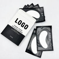 Coussinets pour les yeux en boîte personnalisée hydrogel jetable sous le gel patchs pour les yeux pour extension de cils coussinets en gel pour cils non pelucheux