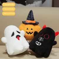 Meilleures ventes, en stock : Pendentif en peluche personnalisé, Porte-clés en peluche personnalisé, Animal en peluche personnalisé sur le thème d'Halloween (Fantôme, Diable, Chauve-souris, Citrouille)