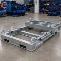 Base para Compresor Reciprocante Soldada de Alta Resistencia |   Epoxi Pulverizado |   Acero Q345 |   ISO 9001 SGS |   para Sistema de Compresión de Aire