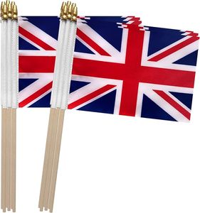 Tela de poliéster personalizada, portador de la bandera británica que agita Union Jack, decoración personalizada para el hogar, Mini bandera - Product Image 1