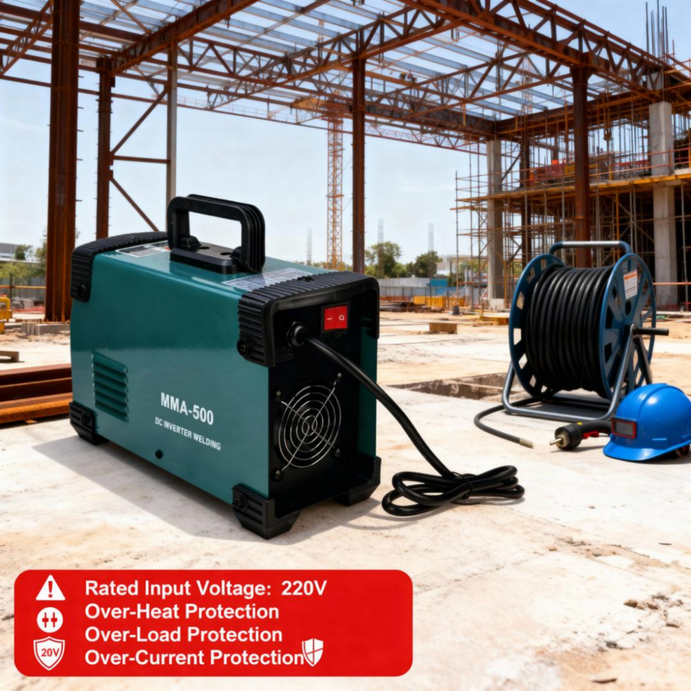 2025 New HafniumTech 220V Inverter DC Motor MMA-500 4.5kVA Energy-saving Digital Welding Machine with Soldering Tools · image 4