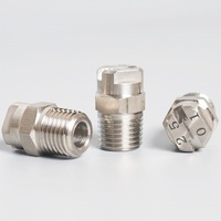 1/4 "HVV 65/95/110 degrés ventilateur plat Jet d'eau buse de pulvérisation systèmes de pulvérisation en acier inoxydable argent buse de pulvérisation