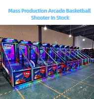 Nouvelle Machine de Basket Vidéo HD Playfun avec 6 Niveaux, Jeu de Tir au Panier à Monnayeur pour Centre de Divertissement
