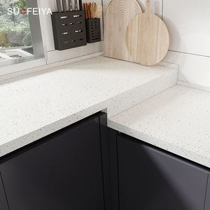 Nouveau design Sofeyia d'armoires de cuisine en forme de L personnalisées finition brillante PVC bois MDF avec robinet d'évier pour une utilisation moderne en <span class=keywords><strong>appartement</strong></span> - Product Image 5