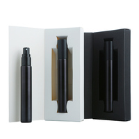 SUMEEAR Flacon pulvérisateur de parfum en verre noir mat 15 ml avec pompe, pulvérisateur UV-électroplaqué, bouchon personnalisé, rechargeable, diffuseur à bâtonnets