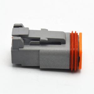 Conector de cable eléctrico hembra para coche, enchufe de plástico impermeable con sello mejorado, serie Deutsch <span class=keywords><strong>DT</strong></span>, <span class=keywords><strong>2</strong></span> pines/way - Product Image 3