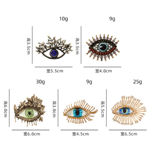 Broche de Olho Grego Retrô com Personalidade Única, Estilo Gótico Punk, Broches e Alfinetes de Lapela para Vestidos, Ternos, Chapéus e Acessórios de Mochilas - Product Image 6