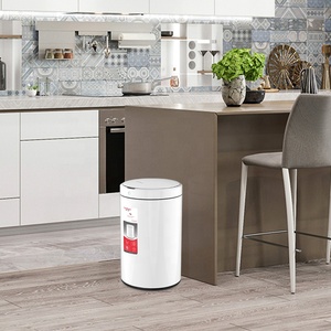 Smart Garbage 12L Household Kitchen Round Intelligent Automatic Sensor Dustbins Smart Trash Can Garbage Bin