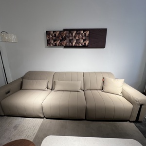 Set di Divani su Misura con Vera Pelle e Imbottitura in Spugna, Design Moderno, <span class=keywords><strong>Dimensioni</strong></span> Regolabili per Interni di Ville - Product Image 3