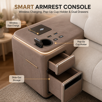Canapé-lit inclinable moderne intelligent à gravité zéro, trois places, avec massage, rangement USB, charge sans fil et éclairage d'ambiance