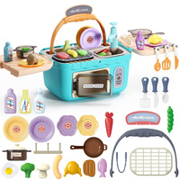 Valise de pique-nique multifonctionnelle, cuisine de jeu, barbecue, valise de cuisine, jouets de cuisine