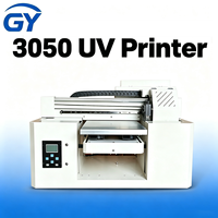 Imprimante jet d'encre UV hybride à plat et cylindrique 3050 pour l'impression sur métal, cuir, plastique/coques de téléphone – Machine d'impression pour petites entreprises