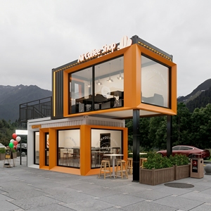 Casa Contenedor Modular, Oficina de Boletos para Atracciones Turísticas, Tienda Prefabricada para Calle Comercial, Complejo Comercial - Product Image 2