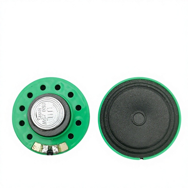 UTL Green Plastic Frame Paper Cone 40mm Mylar Passive Speaker RoHS Certified ISO9001 4,8,16,32 Ohm Impedance