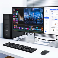 Konverter SAMZHE DP ke VGA Layar Sama/Diperluas untuk Adaptor VGA Female Chip CS5202 1080P/60Hz Komputer TV Proyektor