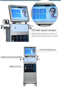 Vertical 3 in 1 Machine Multifunctional skin caresystem water <b>oxygen</b> <b>meter</b> facial machine - Product Image 2