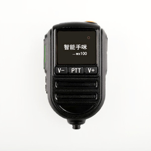 Wx100 <b>Bluetooth</b> Hand <b>Microphone</b> For Walkie Talkie Noise Canceling Ptt Shoulder Mic With Lithium Battery - Product Image 1