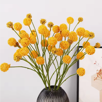 Fleur artificielle en plastique, modèle châtaigne, à 10 têtes, faite à la main, moderne, écologique, réutilisable et recyclable, pour la décoration intérieure