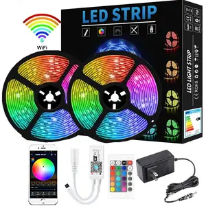 HA CONDOTTO LA Luce di Striscia Flessibile del Nastro Lampada Diodo SMD 5050 DC5V Schermo Scrivania TV Sfondo wifi LED strisce di luce rgb