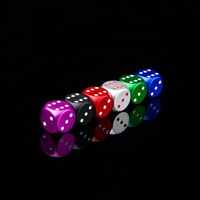 Ensemble de dés gravés personnalisés 16mm d6, perles en aluminium, alliage coloré, fabrication pour jeu de gamer