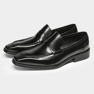 Mocassins de luxe pour hommes en cuir véritable à bout carré, rehaussants, pour mariage, sur mesure - Product Image 2