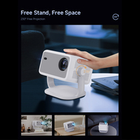 Mini projecteur LED portable intelligent Faisceau vidéo 4K 1080p pour l'éducation au cinéma en plein air à la maison-Rétroprojecteur USB 3D Android Pico