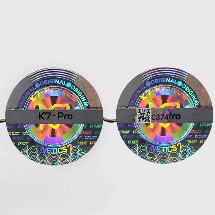 Security scratch off 3d hologram sticker label with logo