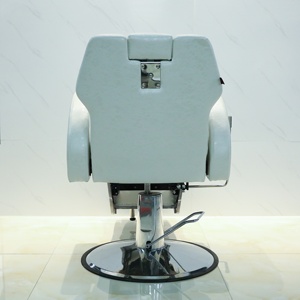 Chaise de Barbier de Luxe Blanche pour Salon de <span class=keywords><strong>Coiffure</strong></span> et Maquillage, Design Tendance, Offre Spéciale - Product Image 3
