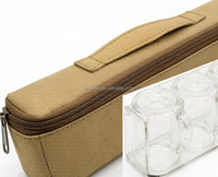 Set Cangkir Teh Portabel untuk Luar Ruangan dengan Tas Penyimpanan PVC 600D Mudah Dikemas dan Dibawa Ideal untuk Berkemah, Bepergian, Piknik Langsung dari Pabrik