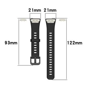Bracelet de montre en silicone pour <span class=keywords><strong>Band</strong></span> 6 Pro/<span class=keywords><strong>Honor</strong></span> <span class=keywords><strong>Band</strong></span> 6/7 avec boucle à ardillon - Product Image 2
