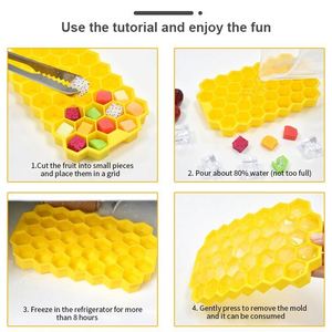 High Temperature Resistant Foldable Flexible Eco Friendly Silicone Honeycomb <b>Ice</b> Cream <b>Maker</b> Food Grade - Product Image 6