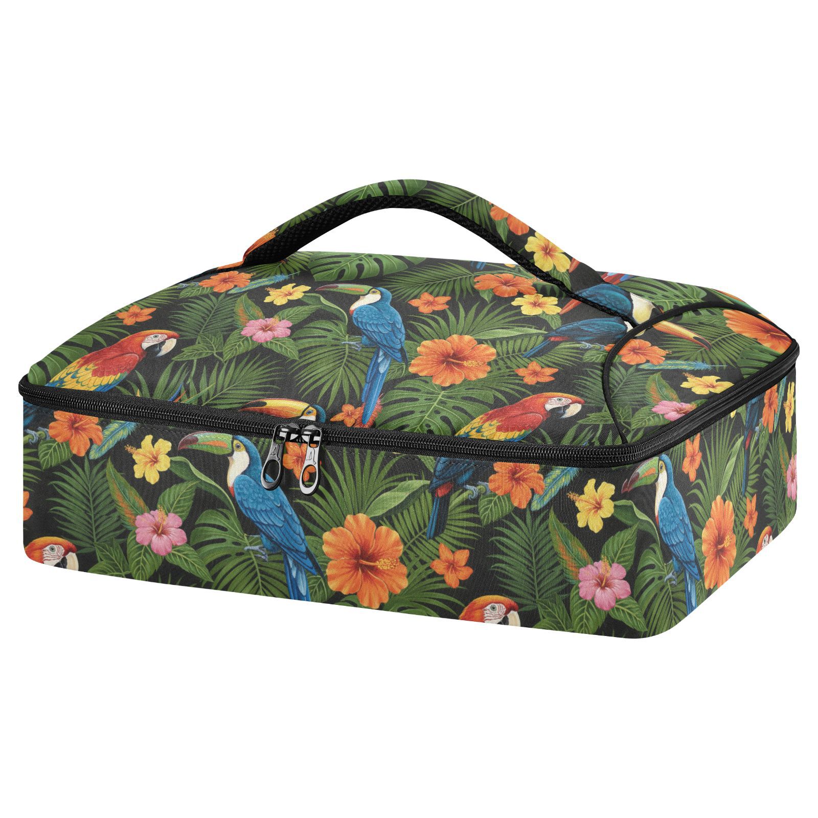 Dark Jungle Aloha Parrot Hibiscus