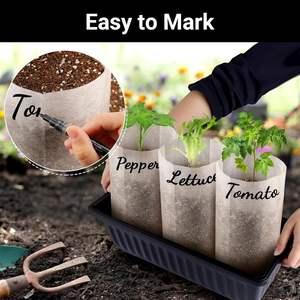 Tessuto Non tessuto monouso biodegradabile vivaio borsa piante piantina di crescita sacchetti - Product Image 5