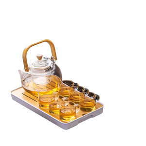 Premium On-the-go Shatterproof Glass Travel <b>Tea</b> Set for Coffee & <b>Tea</b> Enthusiasts - Product Image 1