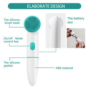 Ensemble <span class=keywords><strong>de</strong></span> masseur facial électrique Portable têtes <span class=keywords><strong>de</strong></span> brosse en Silicone souple pour brosses exfoliantes pour le visage à Pores profonds pour une utilisation en voiture domestique - Product Image 2