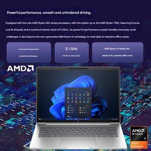 Ordinateur portable professionnel neuf ProBook4 G1a 14 AI AMD Ryzen 7 16 Go/32 Go 512 Go/1 To SSD pour bureau commercial - Product Image 2