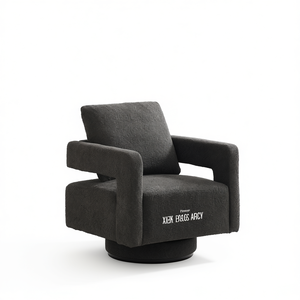 Silla Giratoria Moderna XIEK BROS ARCY, Silla de Salón con Respaldo Abierto y Rotación de 360 Grados, Silla de Oficina en Casa, Silla de Ocio - Product Image 1