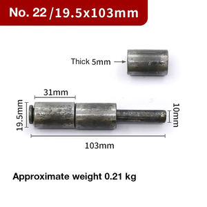 10*80mm matériel en acier inoxydable soudure cachée <span class=keywords><strong>porte</strong></span> en aluminium <span class=keywords><strong>porte</strong></span> en métal en alliage de Zinc soudure ronde <span class=keywords><strong>porte</strong></span> et fenêtre baril charnière - Product Image 2