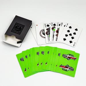 Kostenlose Muster Individuelles Design Bedruckte Belote-Spielkarten Französische Spielkarten mit Eigenem Logo für Familien- und Partyspiele - Product Image 4