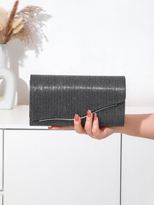 Bell 2025 High Quality Elegant Square Envelope <b>Clutch</b> Bag Chain Evening <b>Wedding</b> Prom Party Luxury 5A Brand - Product Image 2