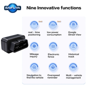 Traceur GPS de voiture 4G <span class=keywords><strong>GSM</strong></span> OBD, résistant aux hautes températures, alertes de vibration/sur-vitesse, notifications téléphoniques, géo-clôture, application Android, PC, 1 an - Product Image 2