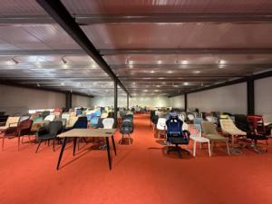 Silla de Oficina Giratoria de Acero Inoxidable de Estilo Italiano Contemporáneo para Hotel, Villa, Oficina, Salón - <span class=keywords><strong>Muebles</strong></span> de Plástico con Malla, Venta al por Mayor en China - Product Image 4