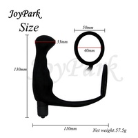 Masajeador de Próstata JoyPark, Vibrador de Punto G, Tapón Anal de Silicona Suave, Impermeable IPX5, 10 Velocidades, Ecológico, Juguete Sexual con Batería