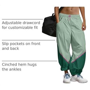 Pantalon de jogging ample pour femme, taille élastique, blocs de couleur, coupe décontractée, avec poches - Product Image 4