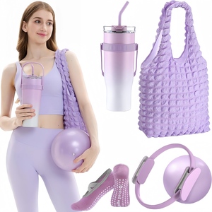 CZFIT - Kit de Pilates Personalizado de Fábrica, 7 Piezas, para Mujeres, Equipo de Pilates para Entrenamiento en Casa, Juego de Anillo y Pelota - Product Image 1