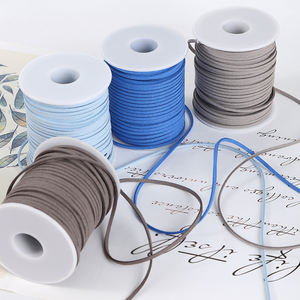 3mm 50ヤードポリエステル編組ベルベットランヤードディアスキンウエストバンドドローストリングベルト装飾ギフトリボンハロウィンクラフト用 - Product Image 2