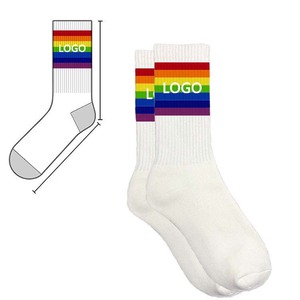 Calcetines Deportivos Personalizados al por Mayor con Logotipo OEM para <span class=keywords><strong>Hombre</strong></span>, MOQ Bajo, Calcetines Deportivos Juveniles de <span class=keywords><strong>Tenis</strong></span> y Ciclismo Tejidos con Logotipo en la Parte Inferior - Product Image 4