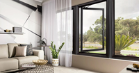 Ventanas y Puertas de Vidrio Ultrafinas de Marca, Ventanas de Aluminio con Doble Acristalamiento, Ventanas Corredizas de Línea Delgada